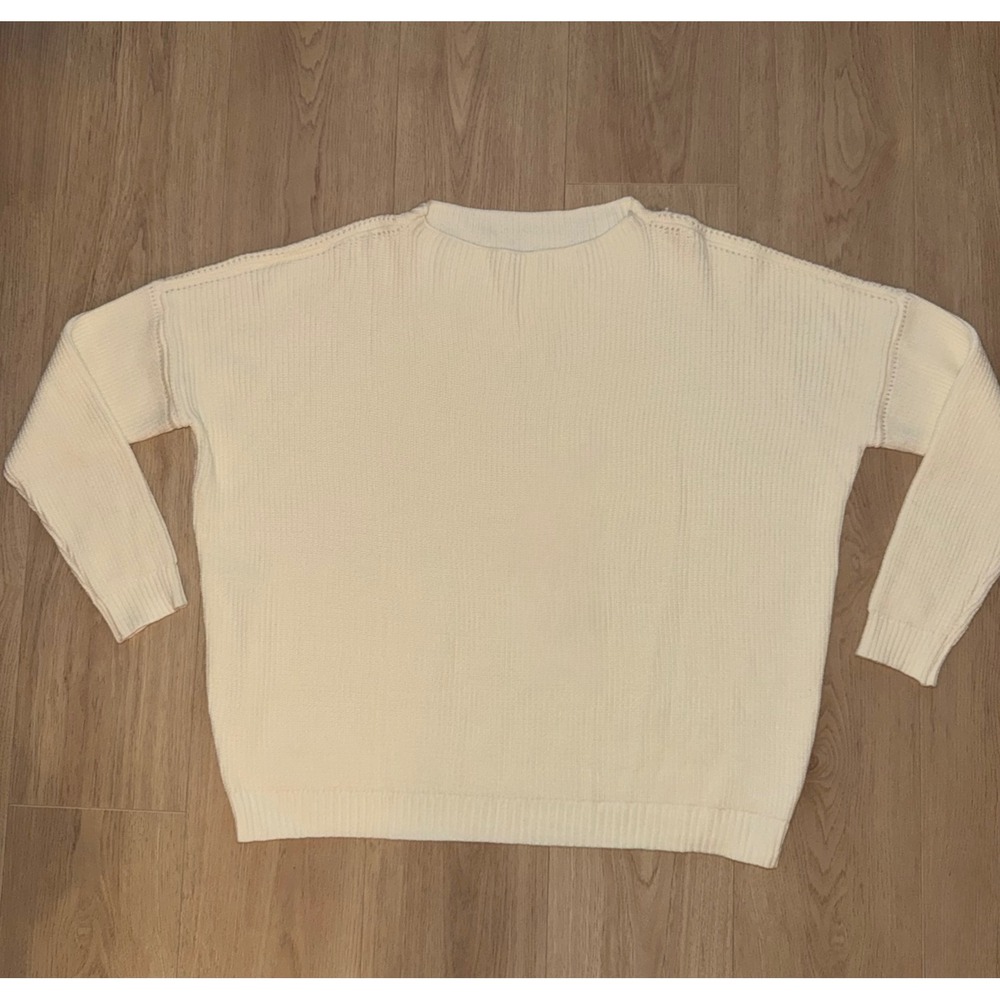 Ugerlov Womens Merino Wool Oversized‎ Ribbed Knit Sweater